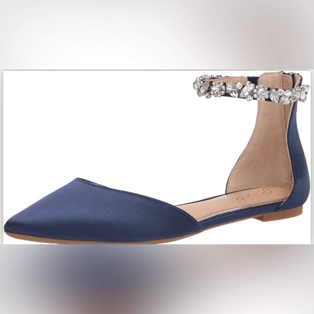 NWT Badgley Mischka Navy Cassidy Ballet Flat